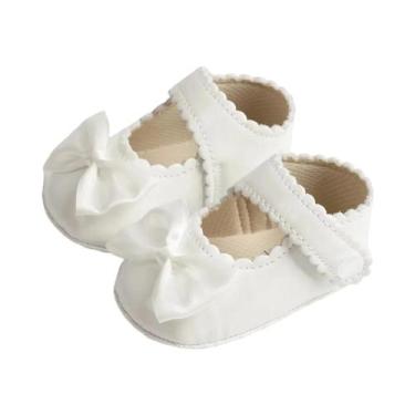 Imagem de Sapatos De Caminhada Para Bebês Meninas, Couro PU, Laço, Princesa, Ant