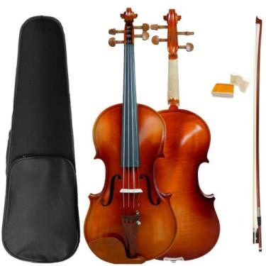 Imagem de Violino Orquezz 4/4 Laminado Rajado Montagem Boxwood - Z-110B