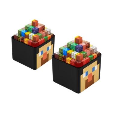 Imagem de Conjunto De Blocos Magnéticos De Construção Com Caixa De Armazenamento