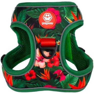 Imagem de Petgrove Peitoral para cães Step-in – Colete sem puxão, sem estrangulamento com clipes frontais e traseiros, fivela de segurança, arnês de malha respirável refletivo para cães pequenos, médios e