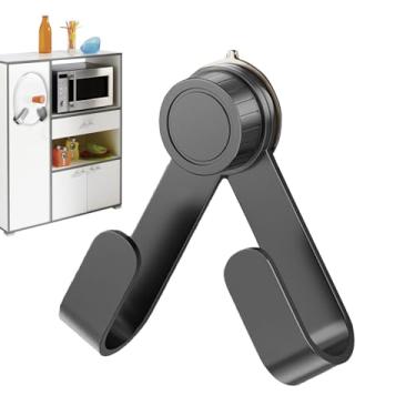 Imagem de Organizador de tampa de porta de armário com design de sucção | Suporte de tampa de panela montado na parede, prateleira de cabide para panela, restaurante, tábua, corte, armário, cozinha