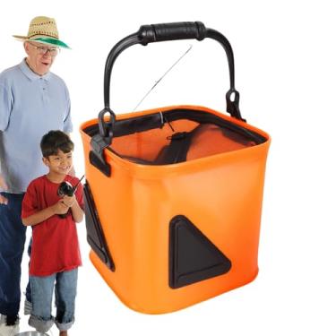 Imagem de Balde de isca ao , balde de dobrável portátil - Caixas de equipamento de peixe para lagos de água salgada litorânea, lago, praia, lúcio, fundo do mar, água doce