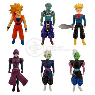 Imagem de Kit 6 Bonecos Dragon Ball Super Goku Ssj3, Zamasu