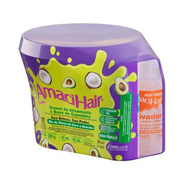 Imagem de Alisante Amacihair Guanidina Baldinho Liso Embelleze 220G