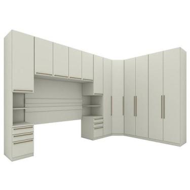 Imagem de Quarto Modulado Casal Seletto 7 Peças Areia - Móveis Henn, Areia