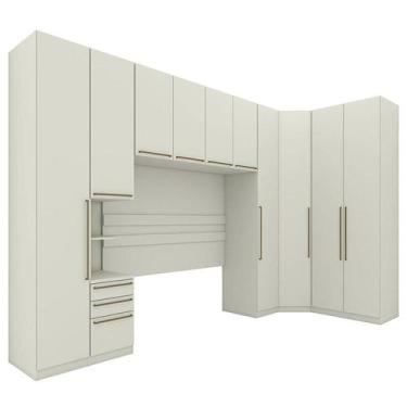 Imagem de Quarto Modulado Casal Seletto 6 Peças Areia - Móveis Henn, Areia