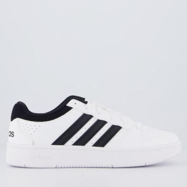 Imagem de Tênis Adidas Hoops Classic Branco e Preto, 40