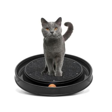 Imagem de Arranhador gato redondo furacao pet cor:preto