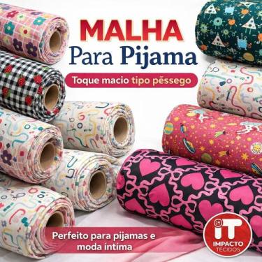 Imagem de Malha para pijama Suede por METRO para Lingerie Moda Intima Pijamas Te
