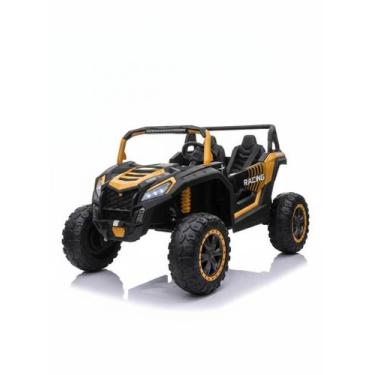 Imagem de Buggy eletrico infantil racing 24v dourado 4x4 arco iris carros eletri