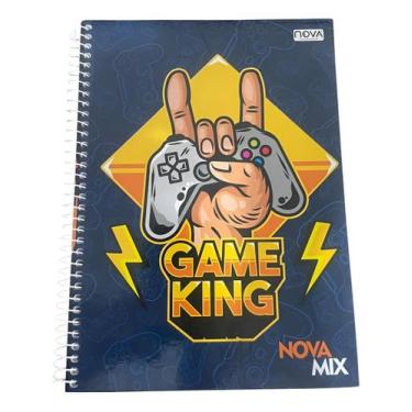 Imagem de Caderno Universitário Capa Dura 96 folhas Game King - NOVA Cadernos