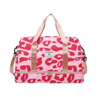Imagem de Bolsa De Viagem Grande Para Mulheres Com Estampa De Animais Em Nylon, 
