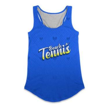 Imagem de Regata Fem Beach Tennis Azul - Atlética, M