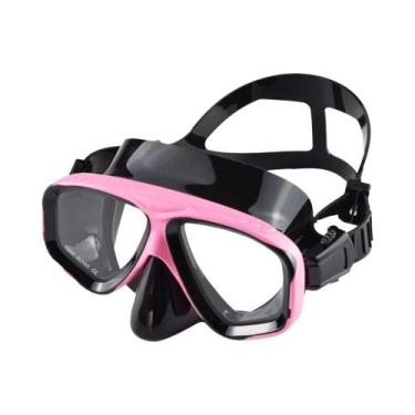 Imagem de Máscara De Snorkel De Silicone Com Visão Ampla, Óculos De Mergulho Com