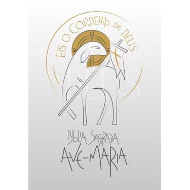 Imagem de Bíblia Sagrada Ave-Maria - Eis o Cordeiro de Deus - Branca - Editora A