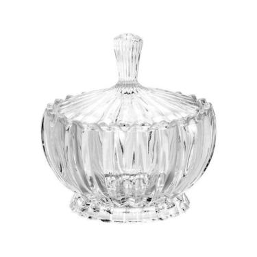 Imagem de Bomboniere Baleiro Potiche Geneva Wolff 16,5x17,5 Cm 25530, Transparen