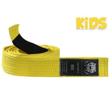 Imagem de Faixa de jiu jitsu venum "bjj belt" infantil - amarelo, M3