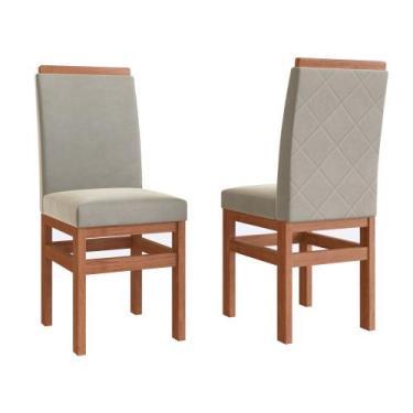 Imagem de Conjunto 2 Cadeiras com Espaldar e Estofadas Laura Móveis Zamarchi, Ca
