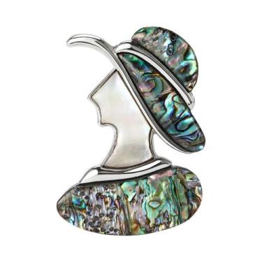 Imagem de Broches Femininos Unissex Em Formato De Concha, 6 Estilos, Alfinetes D