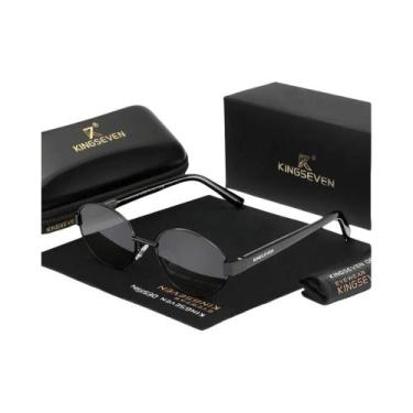 Imagem de Óculos De Sol Retro Luxuosos Polarizados UV400 Unissex KINGSEVEN, Ócul