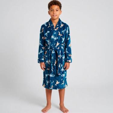 Imagem de Roupão Infantil Benévola Quentinho Inverno Microfibra Aveludado Super 