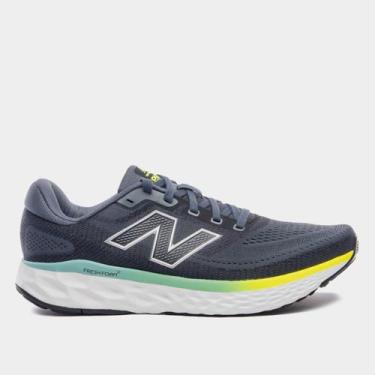 Imagem de Tênis New Balance Foam X Evoz V4 Masculino, Grafite, Verde, 42
