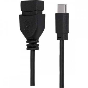 Imagem de Cabo Tipo C Mobile - Tipo C + Usb A Femea - 17Cm - Preto 018-0114 - SA