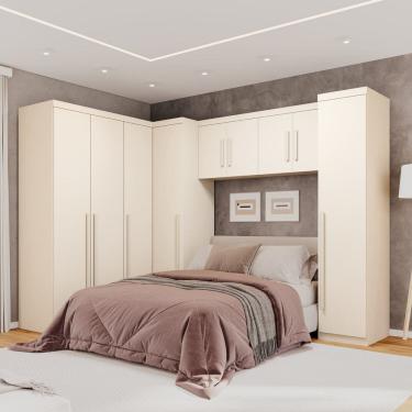 Imagem de Guarda-roupa Modulado 5 Peças 9 Portas 3 Gavetas Texas Off White Arenas