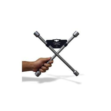Imagem de Chave De Roda 4 Bocas Para Carro 17/19/21/23mm Universal - OneTools