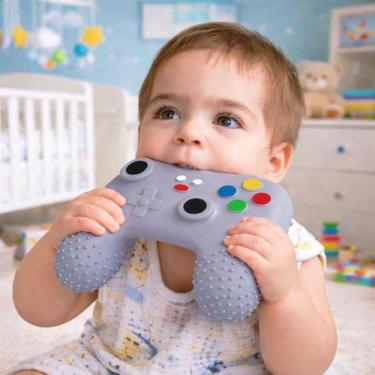 Imagem de Mordedor Joystick Bebe Controle Dente +4m Vinil Flexivel - Pais e Filh