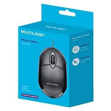 Imagem de Mouse Classic Box Óptico USB - Multilaser, Preto