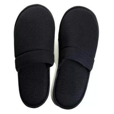 Imagem de Pantufa Textil Mafeçolli Masculino, Preto, 33/34