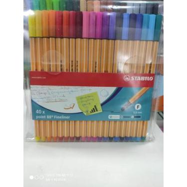 Imagem de Caneta Stabilo Point 88 Fineliner 0,4mm 8840-1 C/40 unidades