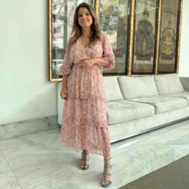 Imagem de Saia Feminina Paisley - Mabit, G, Algodão doce rosa