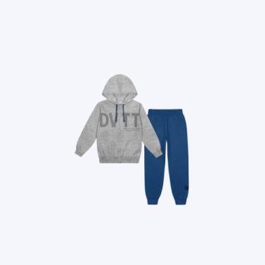 Imagem de Conjunto Casaco Moletom Com Capuz E Calça Moletom Felpado Infantil Men