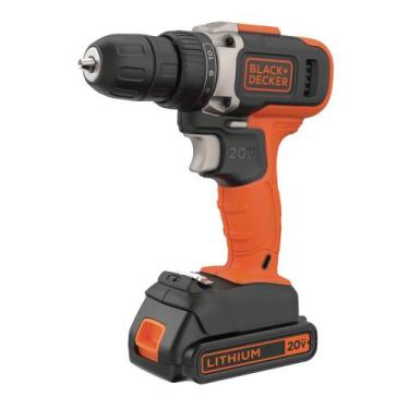 Imagem de Furadeira/Parafusadeira de Impacto a Bateria 20V 3.8 Pol. BCD704C1 Bla