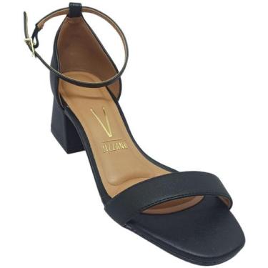 Imagem de Sapato Vizzano Feminino Casual em Pelica com Fivela, Preto, 38