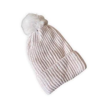 Imagem de Gorro Adulto com Pompom e Forro - Pistache Acessórios, Bege