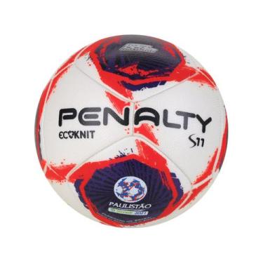 Imagem de Bola de Futebol de Campo S11 Ecoknit FPF XXI Penalty, Branco, 69,5
