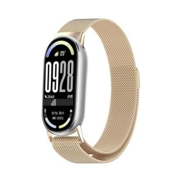 Imagem de Pulseira Magnética De Aço Inoxidável Para Xiaomi Mi Band 10 NFC - Aces