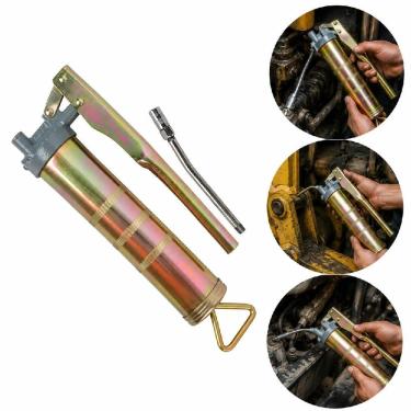 Imagem de Engraxadeira Manual 3MB Pistola para Aplicacao Precisa de Graxa em Maquinas e Veiculos EDA Profissional