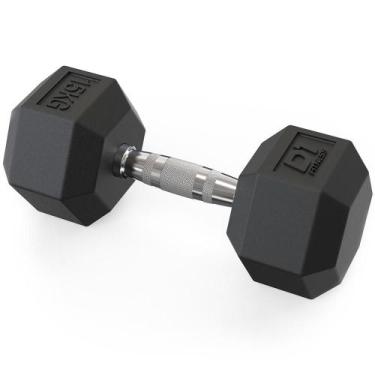 Imagem de Dumbbell Sextavado Emborrachado - 15kg - D1 Fitness