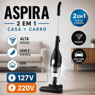 Imagem de Aspirador Pó Elétrico 2 Em 1 Com Fio 110V Portátil Vertical Limpeza Re