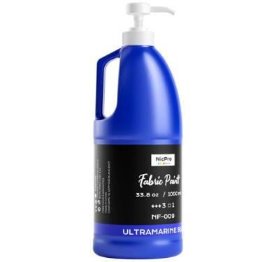 Imagem de Tinta para Tecido Nicpro NF-009 Azul Ultramarino 1000 ml
