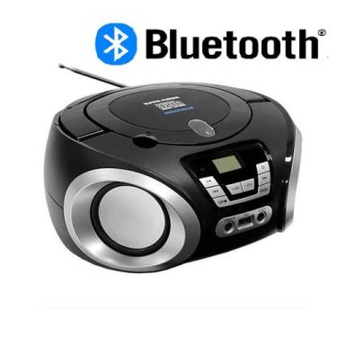 Imagem de Rádio Micro System Portátil Toca Cd Bluetooth Pendrive Pilha - mega st