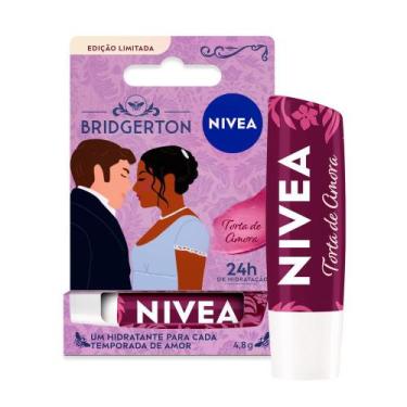 Imagem de Hidratante Labial Nivea Bridgerton Torta De Amora 24H De Hidratação 4,