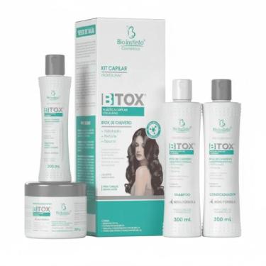 Imagem de Kit capilar btox plastica capilar profissional 4 itens - bio instinto