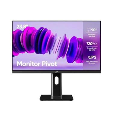 Imagem de Monitor Pivot 23,8" Slim Get IPS LED Full HD 7ms 120Hz VGA/HDMI Cor:Br