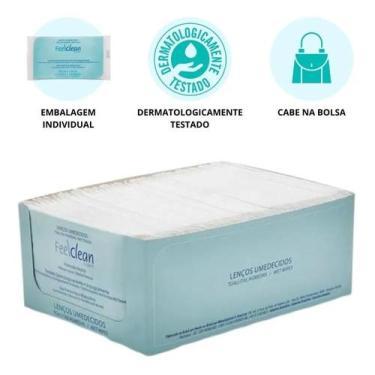 Imagem de Lenço Umedecido Íntimo Caixa C/50 Un Individuais- Feelclean - Congratu