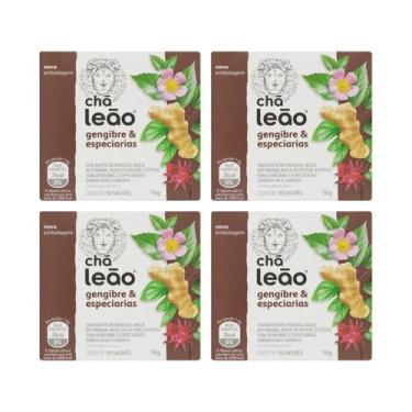 Imagem de Kit 4 Chá Leão Gengibre e Especiarias 10 Sachês